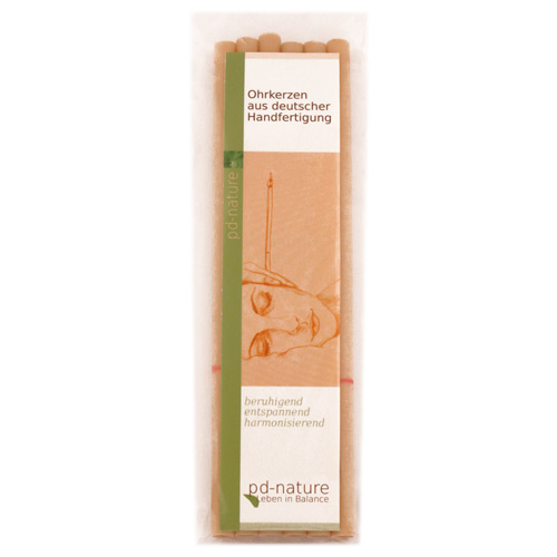 Ayurveda / Wellness / Ohrkerzen / Ohrkerze-Natur, Inhalt 6 Stück, Länge ca 22 cm